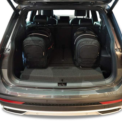 Kjust Reistassenset voor Seat Tarraco vanaf 2019 - Set van 5 Tassen met 3 Roltassen en 2 Vliegtuigtassen