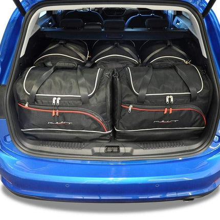 Kjust Reistassenset voor Ford Focus Wagon vanaf 2018 - Set van 5 Tassen met 3 Roltassen en 2 Sporttassen