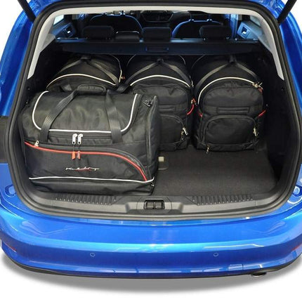 Kjust Reistassenset voor Ford Focus Wagon vanaf 2018 - Set van 5 Tassen met 3 Roltassen en 2 Sporttassen