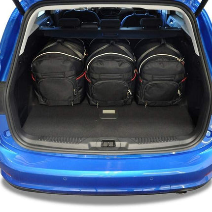 Kjust Reistassenset voor Ford Focus Wagon vanaf 2018 - Set van 5 Tassen met 3 Roltassen en 2 Sporttassen
