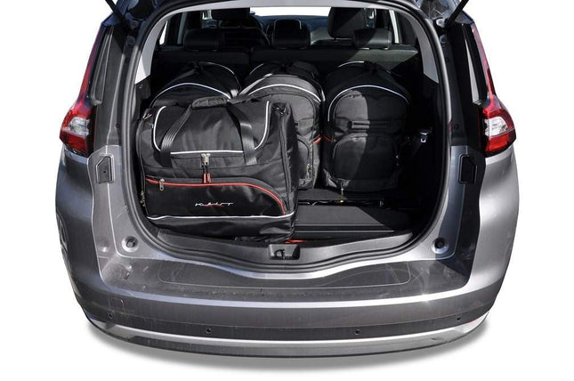 Kjust Reistassenset voor Renault Grand Scenic 2017-2023 - Set van 5 Tassen met 3 Roltassen en 2 Sporttassen