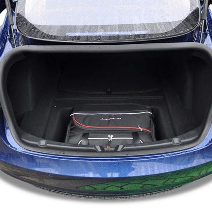 Kjust Reistassenset voor Tesla Model 3 2016-2023 - Set van 5 Tassen met 2 Roltassen 1 Sporttas en 2 Vliegtuigtassen