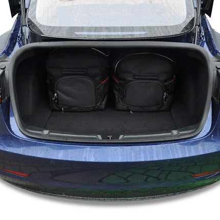 Kjust Reistassenset voor Tesla Model 3 2016-2023 - Set van 5 Tassen met 2 Roltassen en 3 Sporttassen