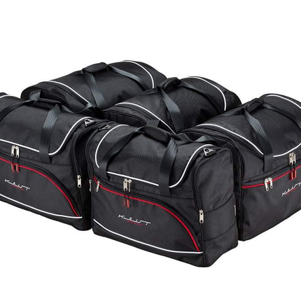 Kjust Reistassenset voor Porsche Cayenne Vanaf 2018 - Set van 5 Tassen met 3 Roltassen en 2 Vliegtuigtassen