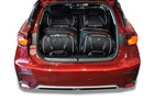Kjust Reistassenset voor Lexus CT 5-deurs vanaf 2010 - Set van 4 Tassen met 4 Vliegtuigtassen