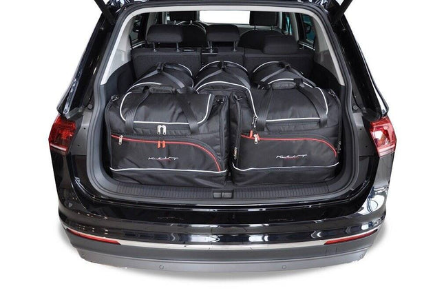 Kjust Reistassenset voor Volkswagen Tiguan Allspace 2017-2024 - Set van 5 Tassen met 3 Roltassen en 2 Sporttassen