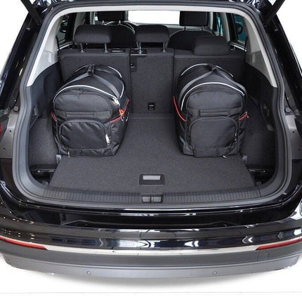 Kjust Reistassenset voor Volkswagen Tiguan Allspace 2017-2024 - Set van 5 Tassen met 3 Roltassen en 2 Sporttassen