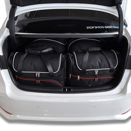 Kjust Reistassenset voor Toyota Corolla Sedan vanaf 2019 - Set van 4 Tassen met 2 Roltassen en 2 Vliegtuigtassen