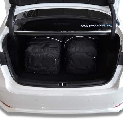 Kjust Reistassenset voor Toyota Corolla Sedan vanaf 2019 - Set van 4 Tassen met 2 Roltassen en 2 Vliegtuigtassen