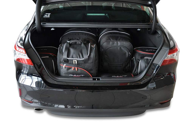 Kjust Reistassenset voor Toyota Camry Sedan vanaf 2019 - Set van 6 Tassen met 2 Roltassen 2 Sporttassen en 2 Vliegtuigtassen