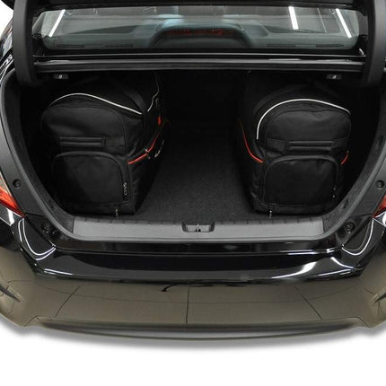 Kjust Reistassenset voor Honda Civic Sedan 2018-2022 - Set van 5 Tassen met 3 Roltassen en 2 Vliegtuigtassen