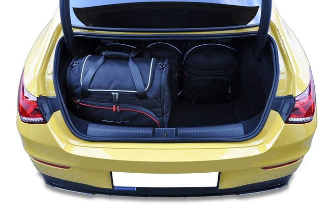 Kjust Reistassenset voor Mercedes Benz CLA coupe 2019-2025 - Set van 5 Tassen met 2 Roltassen 2 Sporttassen en 1 Vliegtuigtas