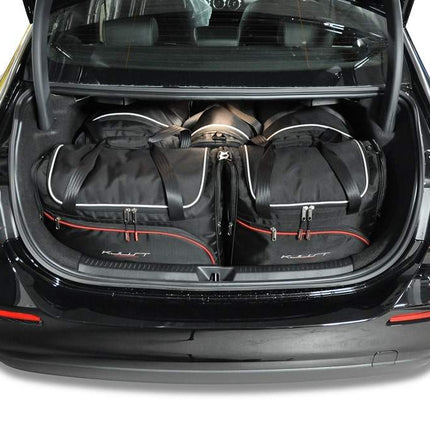 Kjust Reistassenset voor Mercedes Benz A-Klasse Limousine vanaf 2019 - Set van 5 Tassen met 2 Roltassen en 3 Vliegtuigtassen