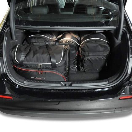 Kjust Reistassenset voor Mercedes Benz A-Klasse Limousine vanaf 2019 - Set van 5 Tassen met 2 Roltassen en 3 Vliegtuigtassen