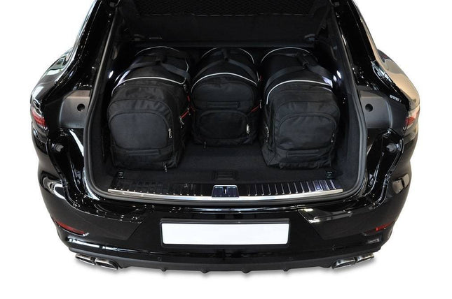 Kjust Reistassenset voor Porsche Cayenne coup�� vanaf 2019 - Set van 4 Tassen met 3 Roltassen en 1 Vliegtuigtas