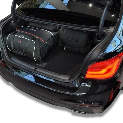 Kjust Reistassenset voor BMW 5 serie Sedan 2017-2023 - Set van 4 Tassen met 2 Roltassen en 2 Vliegtuigtassen