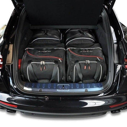 Kjust Reistassenset voor Porsche Panamera Sport Turismo 2017-2024 - Set van 4 Tassen met 2 Roltassen en 2 Sporttassen