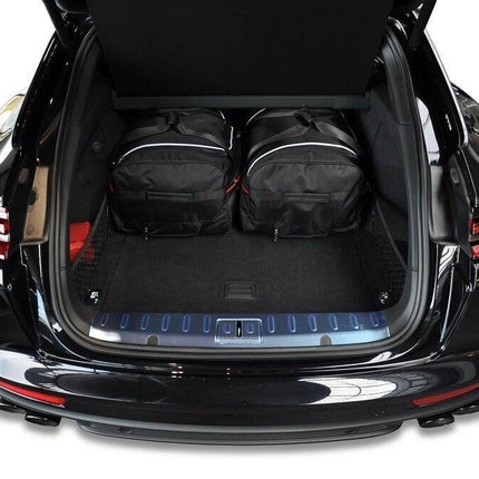 Kjust Reistassenset voor Porsche Panamera Sport Turismo 2017-2024 - Set van 4 Tassen met 2 Roltassen en 2 Sporttassen
