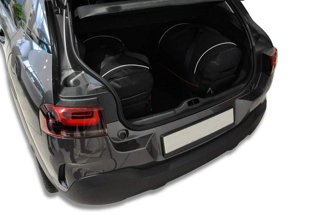 Kjust Reistassenset voor Citroen C4 Cactus 2014-2017 - Set van 3 Tassen met 2 Roltassen en 1 Sporttas