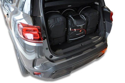 Kjust Reistassenset voor Citroen C5 Aircross 2018-2025 - Set van 4 Tassen met 2 Roltassen 1 Sporttas en 1 Vliegtuigtas