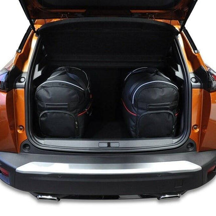 Kjust Reistassenset voor Peugeot 2008 vanaf 2019 - Set van 3 Tassen met 3 Roltassen