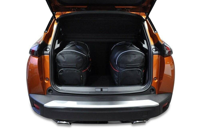 Kjust Reistassenset voor Peugeot 2008 vanaf 2019 - Set van 3 Tassen met 3 Roltassen