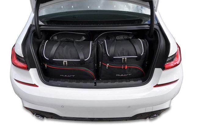 Kjust Reistassenset voor BMW 3 serie Sedan vanaf 2019 - Set van 4 Tassen met 2 Roltassen en 2 Vliegtuigtassen