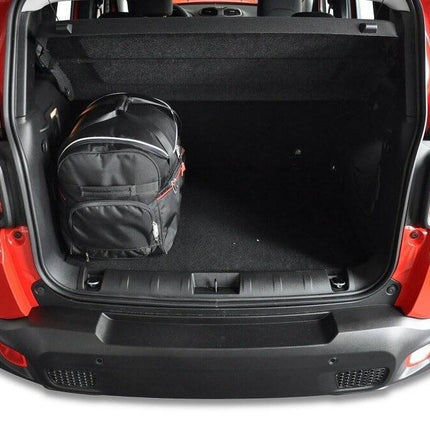 Kjust Reistassenset voor Jeep Renegade vanaf 2015 - Set van 4 Tassen met 2 Roltassen 1 Sporttas en 1 Vliegtuigtas