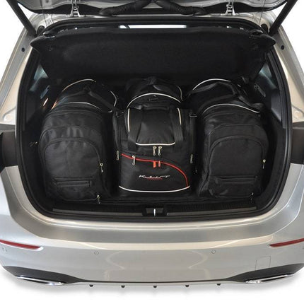 Kjust Reistassenset voor Mercedes Benz B-Klasse 2012-2019 - Set van 4 Tassen met 2 Roltassen 1 Sporttas en 1 Vliegtuigtas