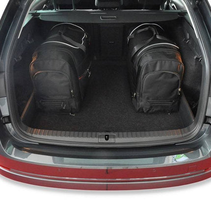 Kjust Reistassenset voor Skoda Octavia stationwagen vanaf 2020 - Set van 5 Tassen met 3 Roltassen en 2 Vliegtuigtassen