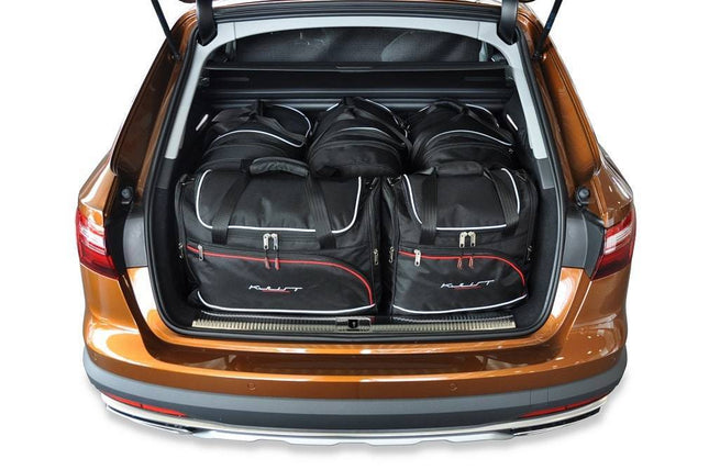 Kjust Reistassenset voor Audi A4 Allroad 2016-2023 - Set van 5 Tassen met 3 Roltassen en 2 Vliegtuigtassen
