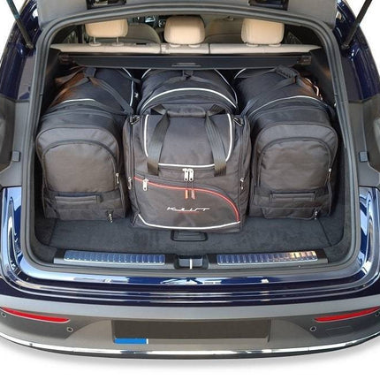 Kjust Reistassenset voor Mercedes Benz EQC vanaf 2020 - Set van 4 Tassen met 3 Roltassen en 1 Vliegtuigtas