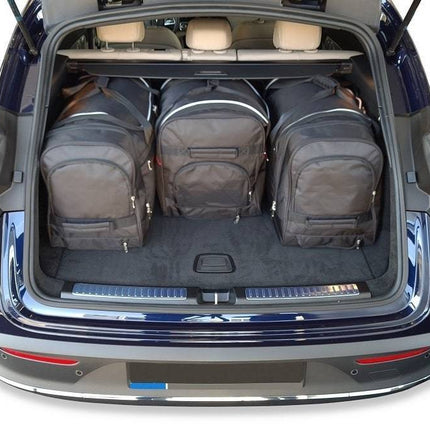 Kjust Reistassenset voor Mercedes Benz EQC vanaf 2020 - Set van 4 Tassen met 3 Roltassen en 1 Vliegtuigtas