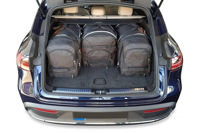 Kjust Reistassenset voor Mercedes Benz EQC vanaf 2020 - Set van 4 Tassen met 3 Roltassen en 1 Vliegtuigtas