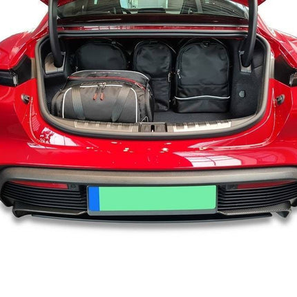 Kjust Reistassenset voor Porsche Taycan Sedan vanaf 2020 - Set van 5 Tassen met 2 Sporttassen en 3 Vliegtuigtassen