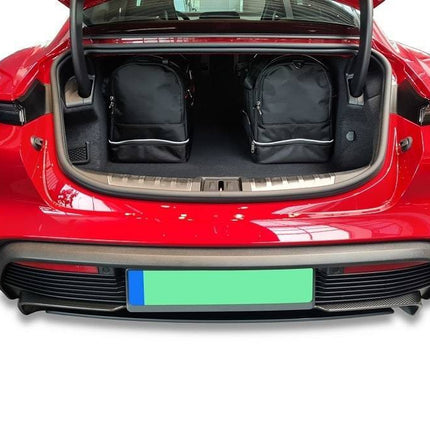 Kjust Reistassenset voor Porsche Taycan Sedan vanaf 2020 - Set van 5 Tassen met 2 Sporttassen en 3 Vliegtuigtassen