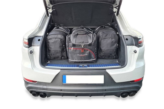 Kjust Reistassenset voor Porsche Cayenne coup�� vanaf 2019 - Set van 4 Tassen met 3 Roltassen en 1 Vliegtuigtas