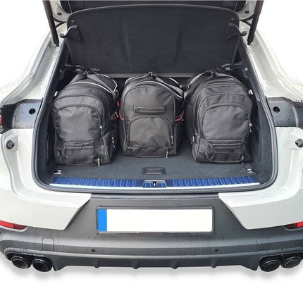 Kjust Reistassenset voor Porsche Cayenne coup�� vanaf 2019 - Set van 4 Tassen met 3 Roltassen en 1 Vliegtuigtas