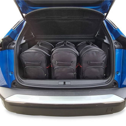 Kjust Reistassenset voor Peugeot 2008 vanaf 2019 - Set van 3 Tassen met 3 Roltassen