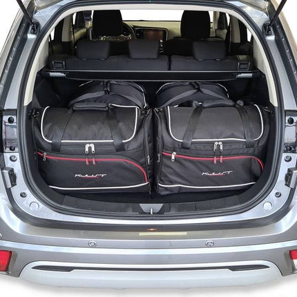 Kjust Reistassenset voor Mitsubishi Outlander 2013-2024 - Set van 4 Tassen met 2 Roltassen en 2 Vliegtuigtassen