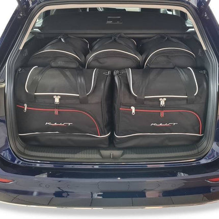 Kjust Reistassenset voor Volkswagen Golf stationwagen vanaf 2020 - Set van 5 Tassen met 3 Roltassen en 2 Sporttassen