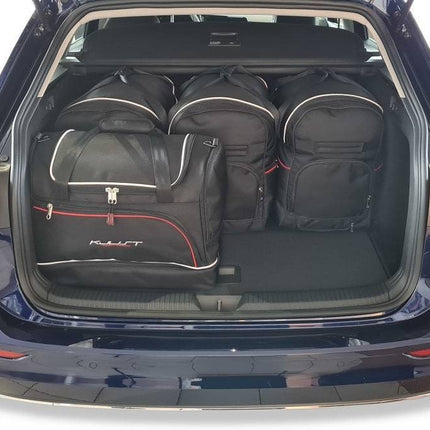 Kjust Reistassenset voor Volkswagen Golf stationwagen vanaf 2020 - Set van 5 Tassen met 3 Roltassen en 2 Sporttassen