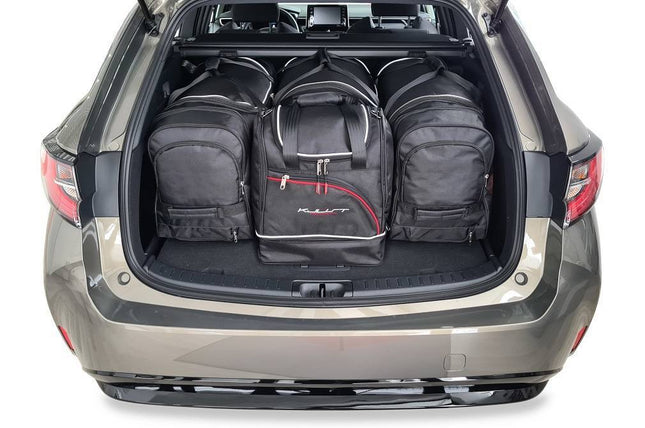 Kjust Reistassenset voor Toyota Corolla Touring Sports vanaf 2019 - Set van 4 Tassen met 3 Roltassen en 1 Sporttas