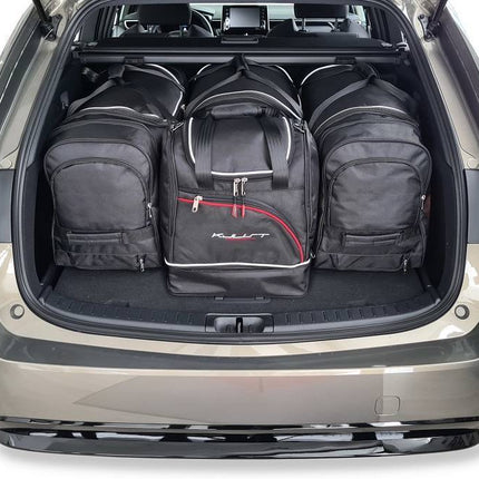 Kjust Reistassenset voor Toyota Corolla Touring Sports vanaf 2019 - Set van 4 Tassen met 3 Roltassen en 1 Sporttas