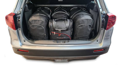 Kjust Reistassenset voor Suzuki Vitara 5-deurs 2015-2024 - Set van 4 Tassen met 2 Roltassen 1 Sporttas en 1 Vliegtuigtas