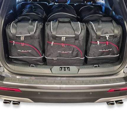 Kjust Reistassenset voor Ford Explorer vanaf 2020 - Set van 6 Tassen met 3 Roltassen en 3 Sporttassen
