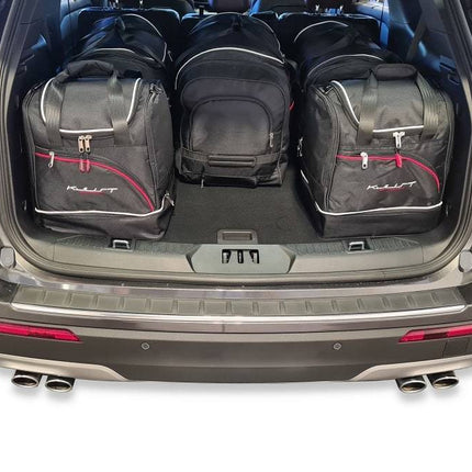 Kjust Reistassenset voor Ford Explorer vanaf 2020 - Set van 6 Tassen met 3 Roltassen en 3 Sporttassen