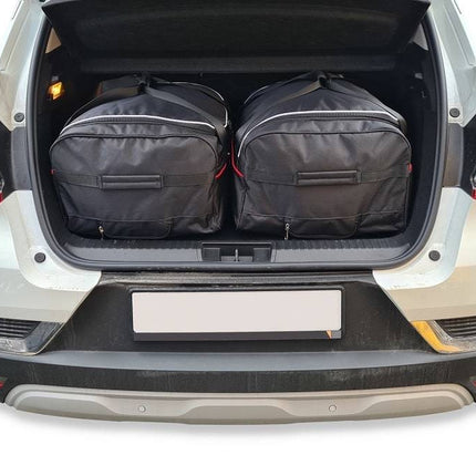 Kjust Reistassenset voor Renault Captur Vanaf 2019 - Set van 2 Tassen met 2 Roltassen