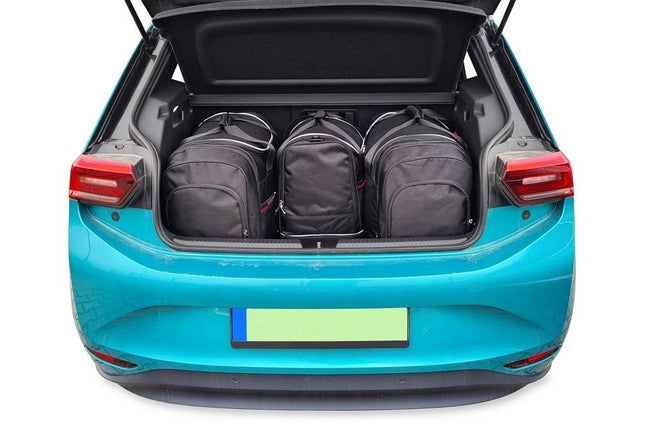 Kjust Reistassenset voor Volkswagen ID.3 vanaf 2020 - Set van 4 Tassen met 2 Roltassen 1 Sporttas en 1 Vliegtuigtas