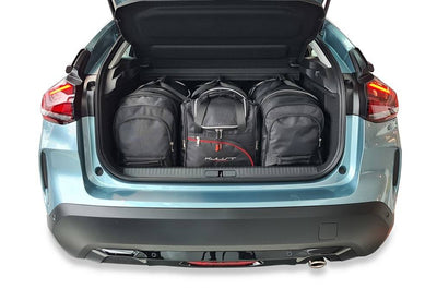 Kjust Reistassenset voor Citroen C4 X vanaf 2023 - Set van 4 Tassen met 2 Roltassen 1 Sporttas en 1 Vliegtuigtas